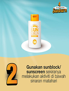 Tips Mengelakkan Sunburn (infografik 3)